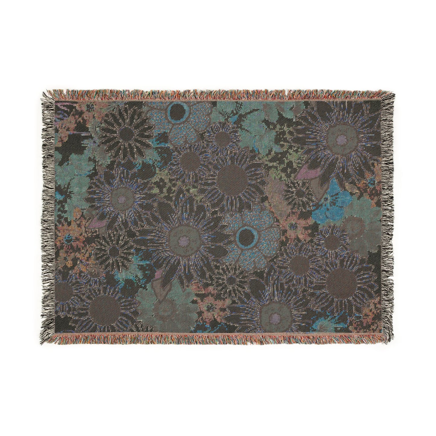 Sunflower Woven Throw Blanket — Cozy Floral Tapestry for Living Room & Gift