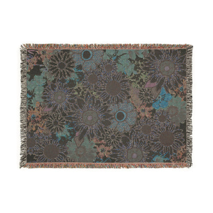 Sunflower Woven Throw Blanket — Cozy Floral Tapestry for Living Room & Gift