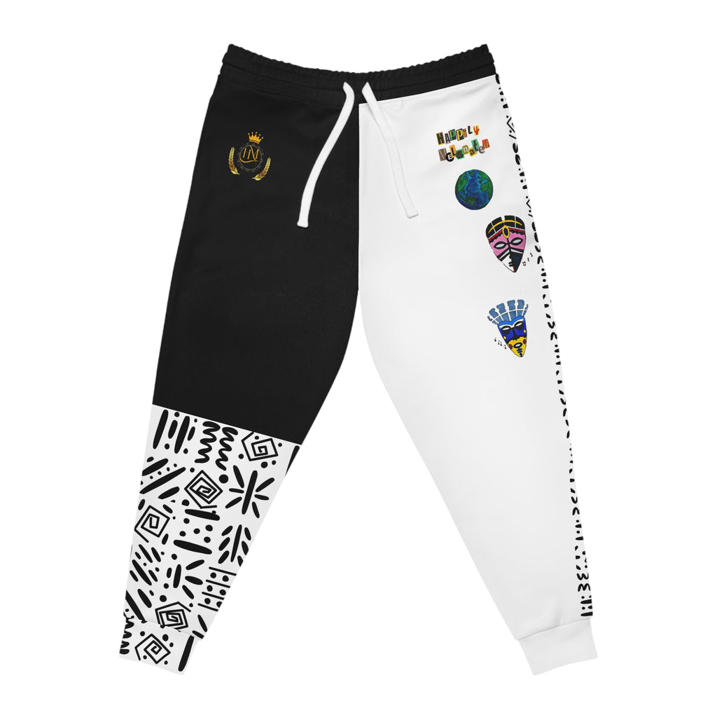 Handcrafted Afro Music Cartoon Art Unisex Joggers Printify