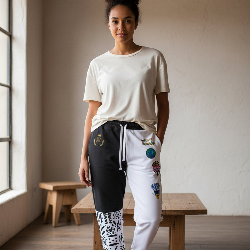 Handcrafted Afro Music Cartoon Art Unisex Joggers Printify