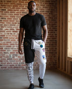 Handcrafted Afro Music Cartoon Art Unisex Joggers Printify