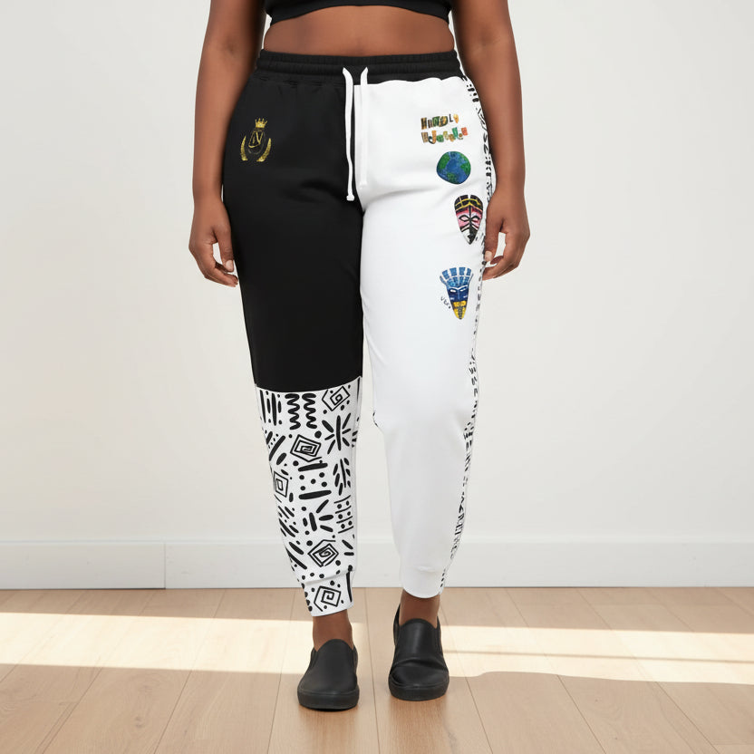 Handcrafted Afro Music Cartoon Art Unisex Joggers