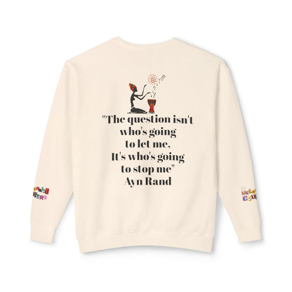 Afrocentric Graphic Sweatshirt - Black Art Unisex Lightweight Crewneck
