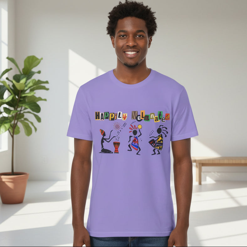 Handcrafted Afro Music Graphic Unisex T-shirt, Music Lover Tee, Ethnic Graphic Shirt