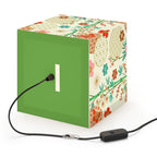 Japanese Floral Cube Lamp — Vintage Sakura Pattern Light Cube Printify