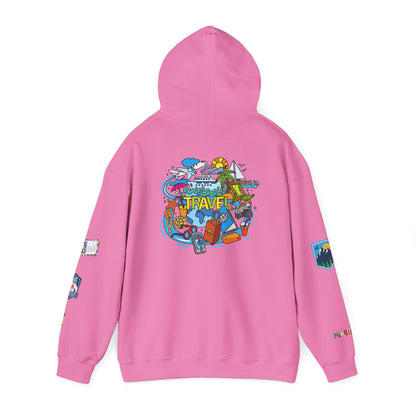 Travel Enthusiast Unisex Hoodie, Vacation Mode Travel Lover Pullover