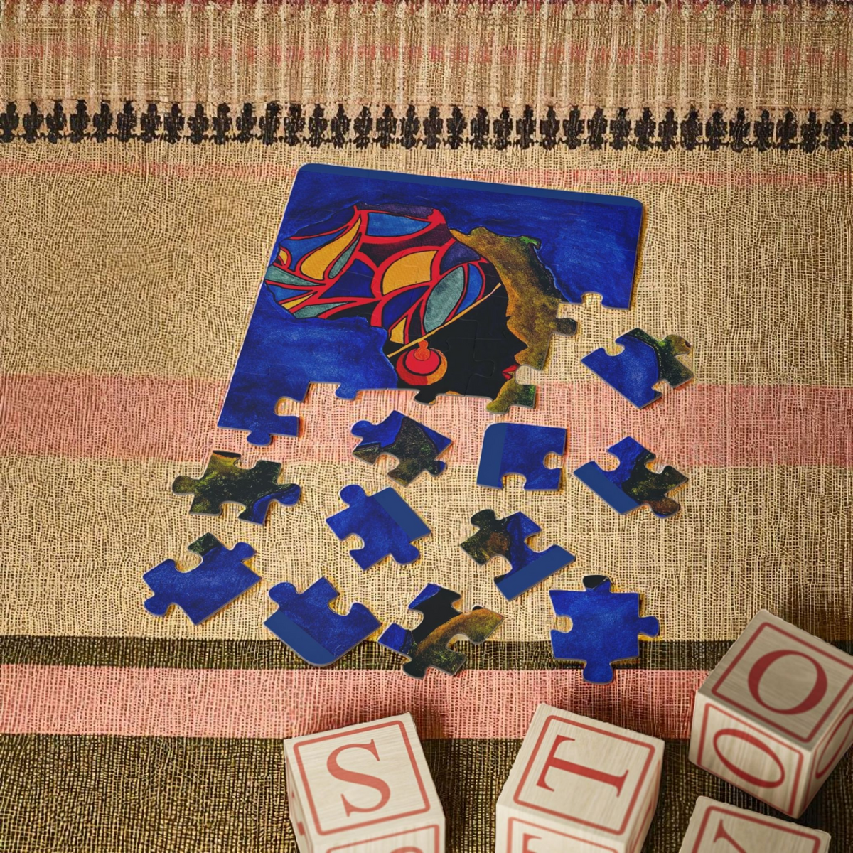 Kids' 30-Piece Africa Puzzle - Colorful Educational Fun Printify