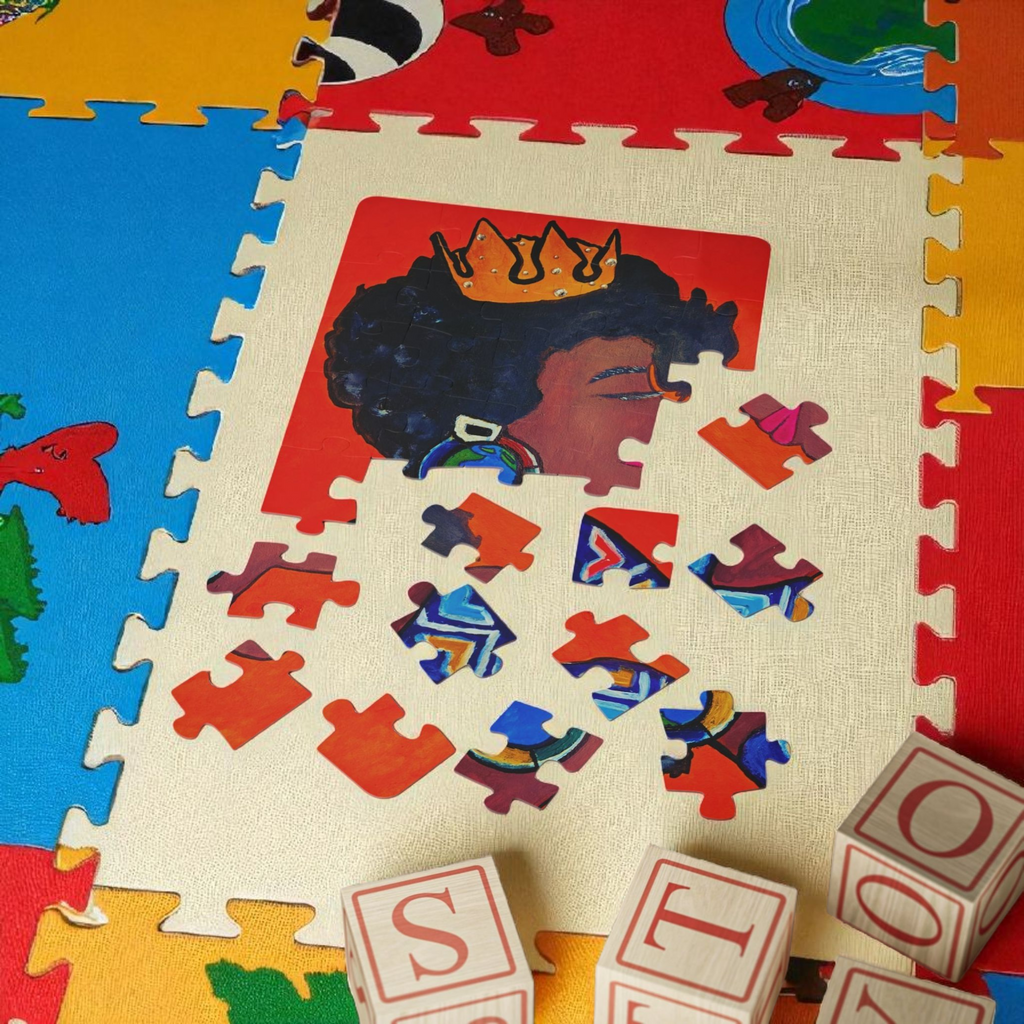 Kids' 30-Piece Crowned Queen Puzzle - Fun & Educational Playtime Printify