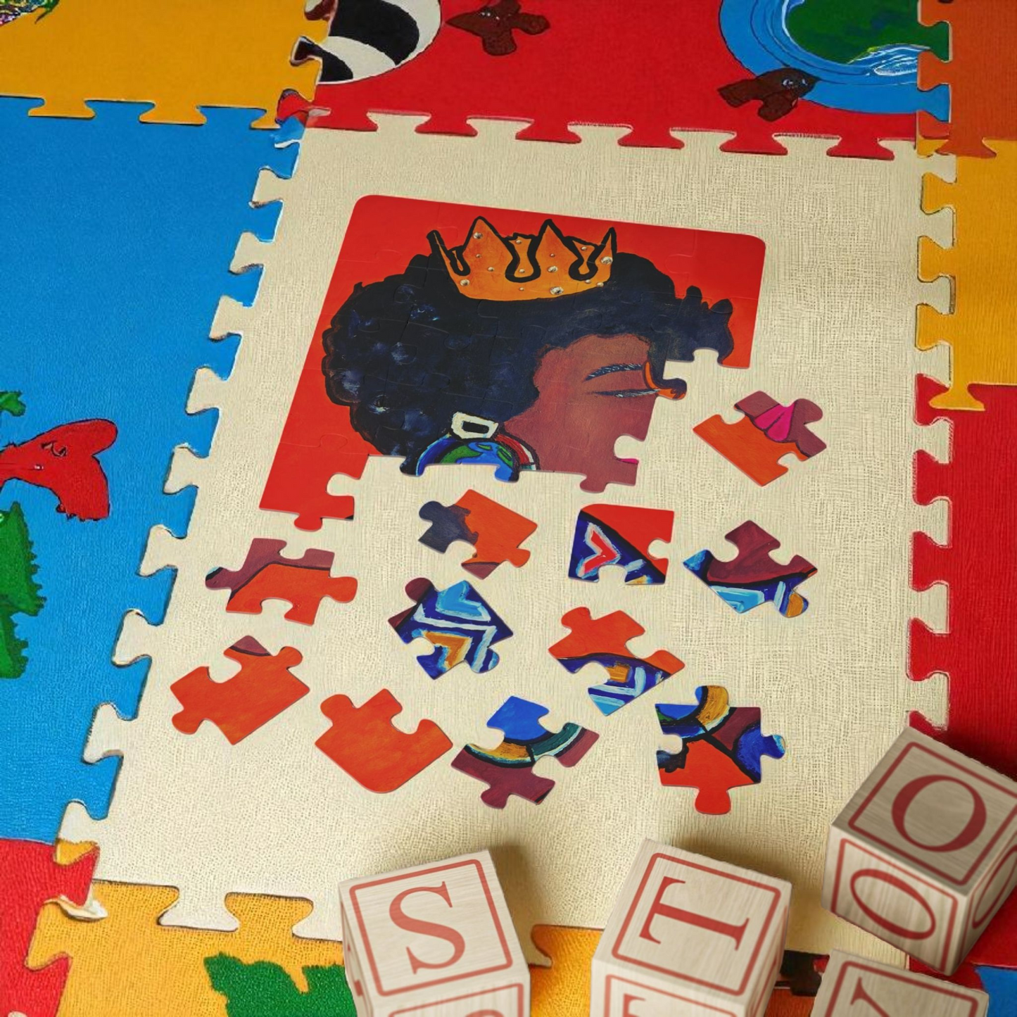 Kids' 30-Piece Crowned Queen Puzzle - Fun & Educational Playtime