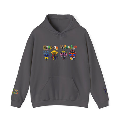 Ethnic Streetwear Unisex Heavy Blend, Hand-Drawn Tribal Music Art, Daily Wear