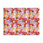 Floral Fiesta Minky Blanket — Bright Retro Flower Pattern, Cozy Throw for Living Room & Kids Printify