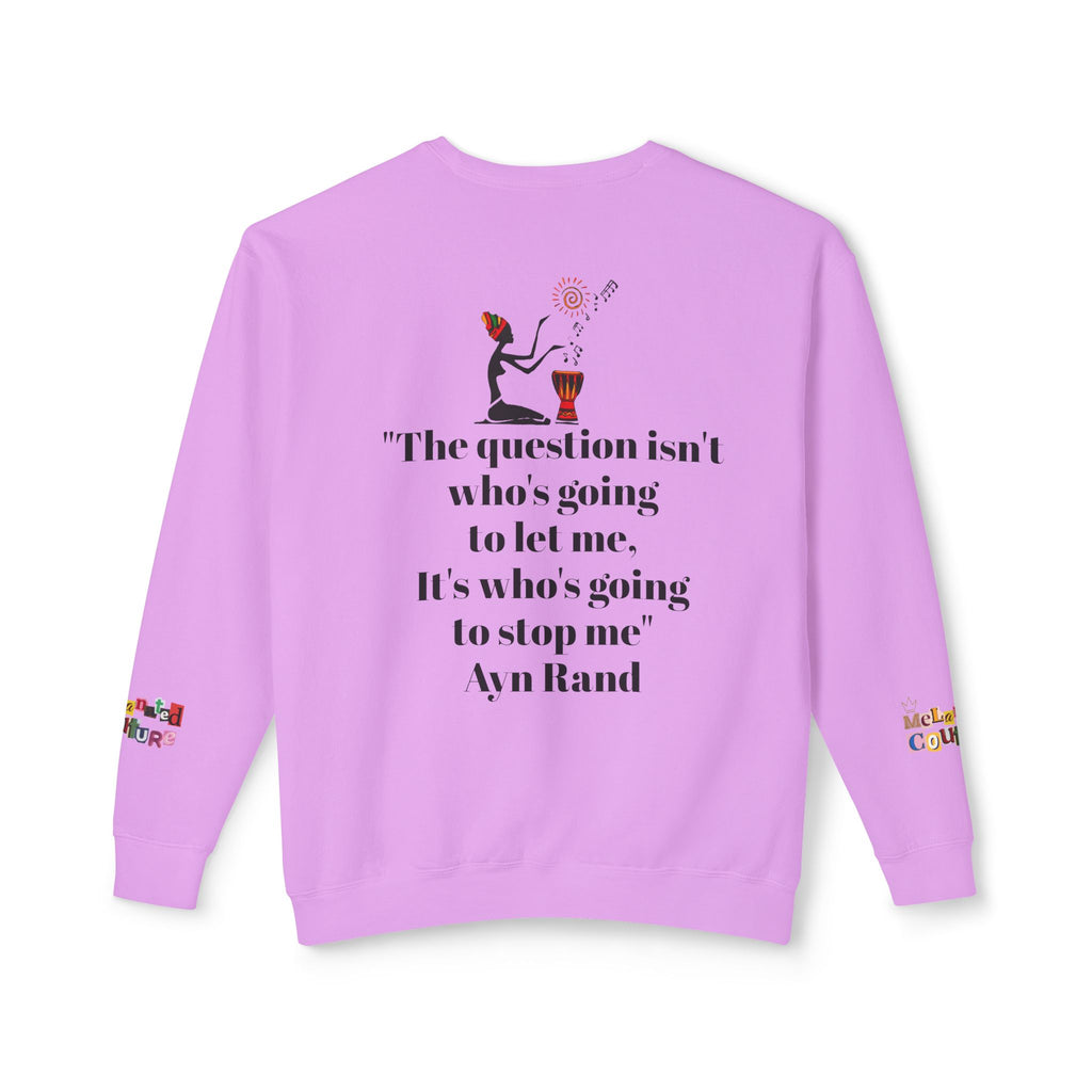 Afrocentric Graphic Sweatshirt - Black Art Unisex Lightweight Crewneck Printify