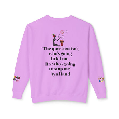 Afrocentric Graphic Sweatshirt - Black Art Unisex Lightweight Crewneck