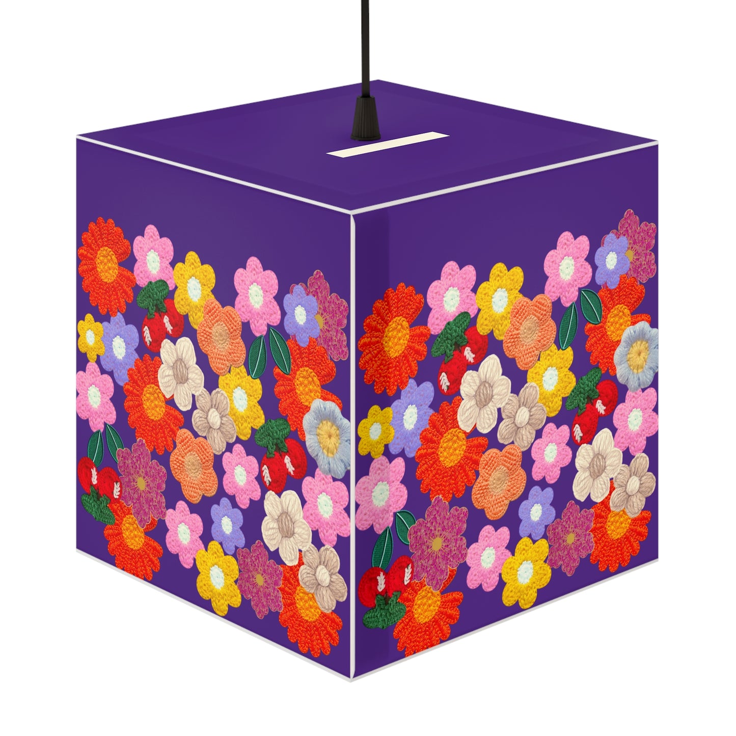 Floral Cube Lamp — Colorful Daisy Light Cube for Bedroom & Nursery
