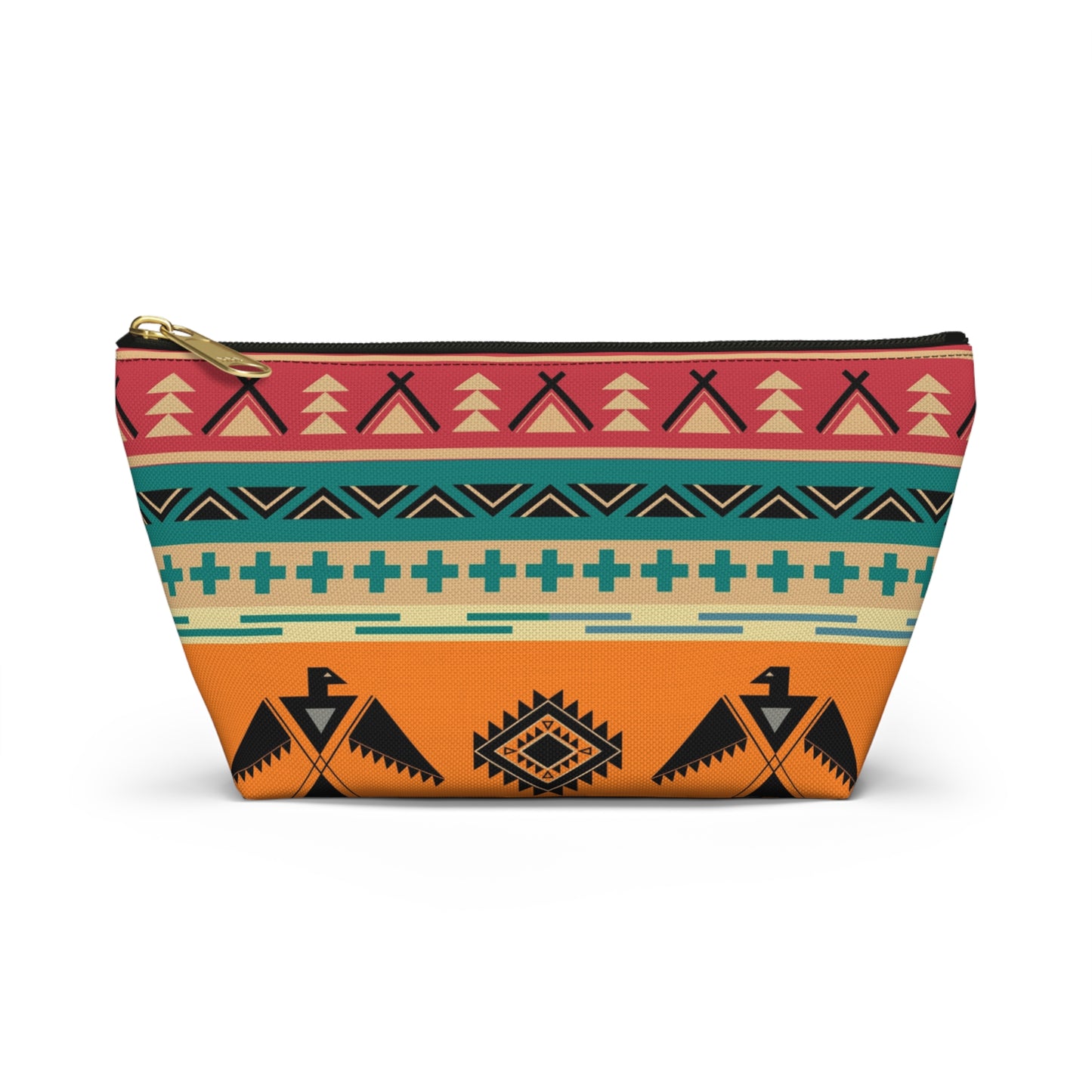 Southwestern Thunderbird Accessory Pouch — Tribal Pattern Makeup Bag