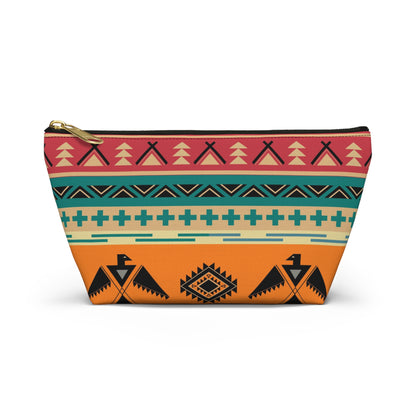 Southwestern Thunderbird Accessory Pouch — Tribal Pattern Makeup Bag