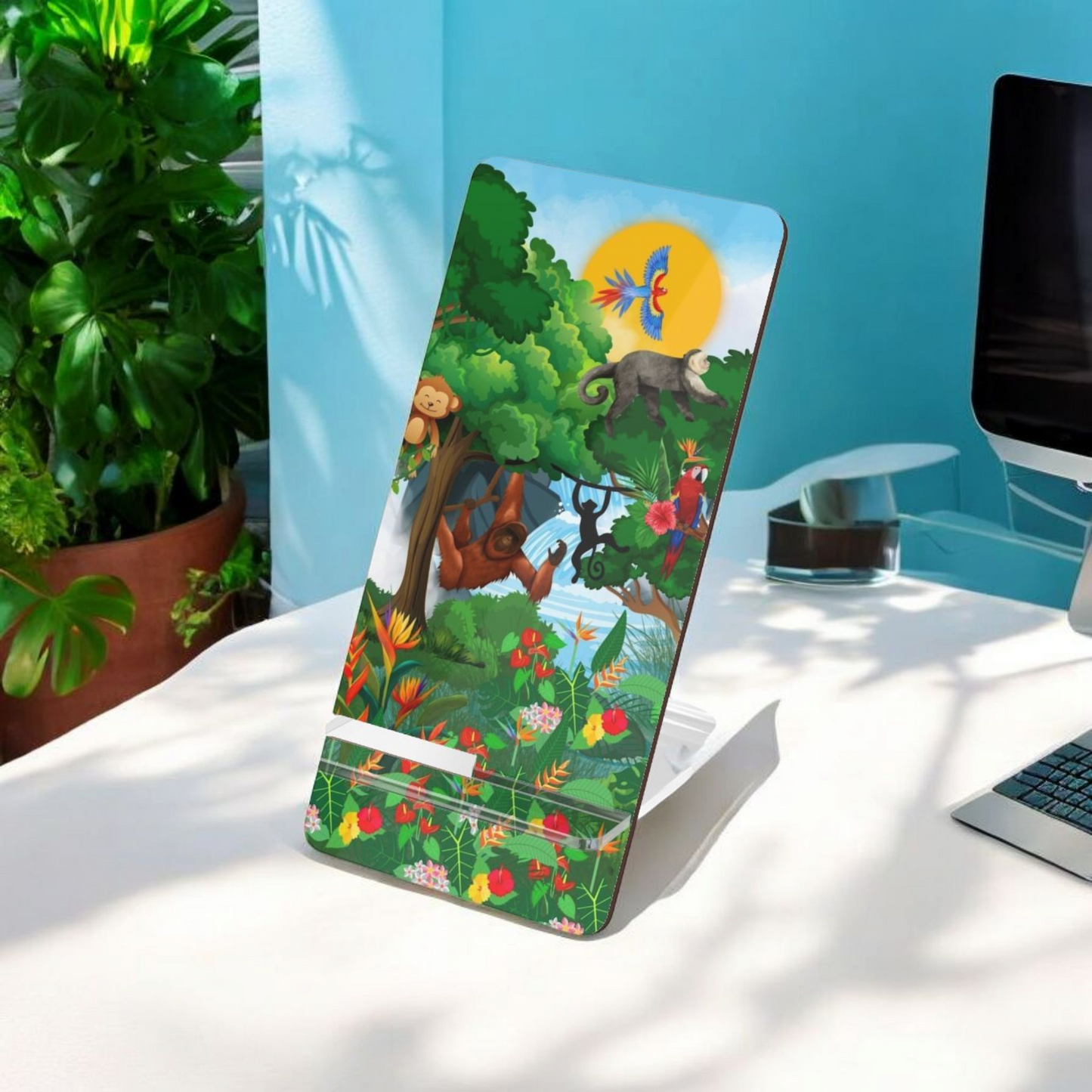 Colorful Jungle Smartphone Display Stand