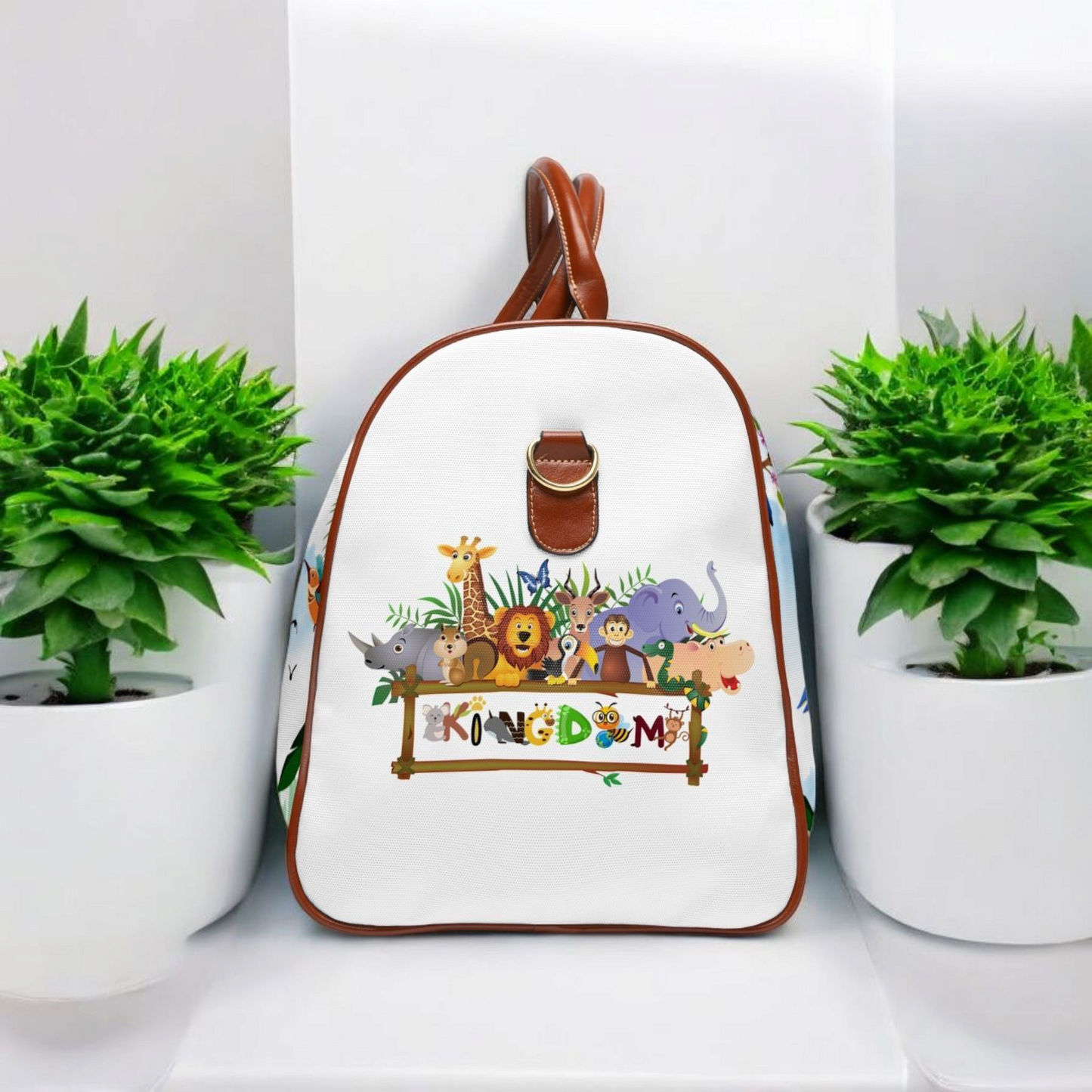 Vibrant Tropical Waterproof Travel Bag - Perfect for Adventurers and Getaways