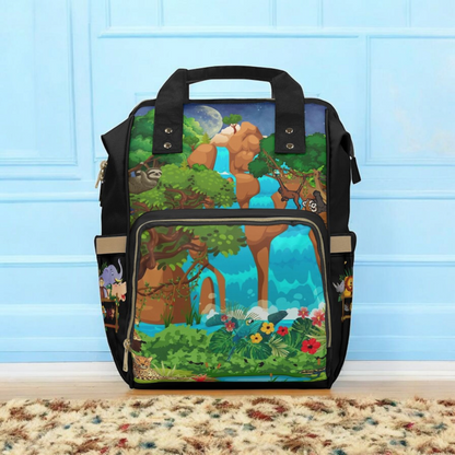 Adventurous Jungle Diaper Backpack for Parents