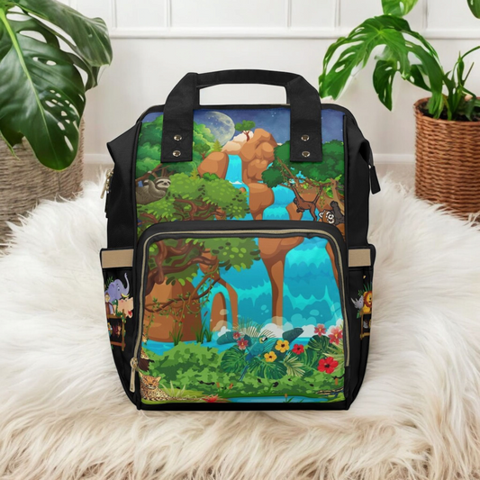 Adventurous Jungle Diaper Backpack for Parents