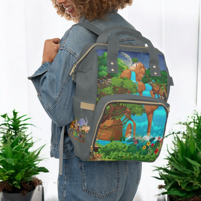 Adventurous Jungle Diaper Backpack for Parents