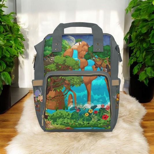 Adventurous Jungle Diaper Backpack for Parents
