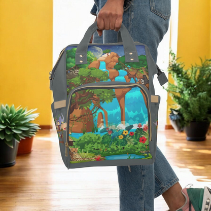 Adventurous Jungle Diaper Backpack for Parents