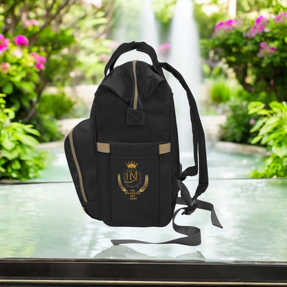 Ethnic Cosmic Themed Multifunctional Diaper Backpack - Stylish & Versatile Baby Bag