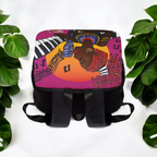 Afro Singer, Ethnic Music-Inspired Unisex Shoulder Backpack - Stylish & Functional Printify