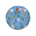 Floral Tufted Floor Pillow - Round Cushion for Cozy Decor Printify