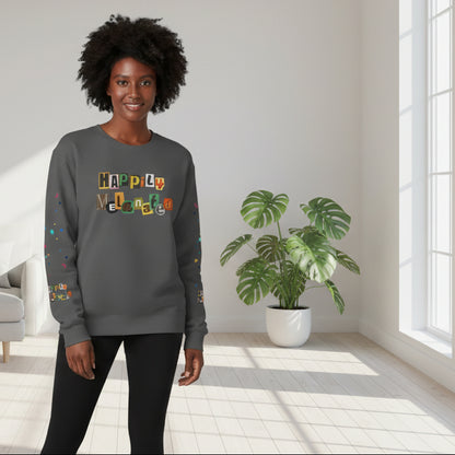 Galaxy Art Unisex Sweatshirt, Handcrafted Space Design, Celestial Print