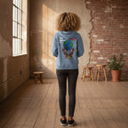 Galactic Art Unisex Hoodie, Space Design Pullover Sweatshirt, Celestial Sweatshirt Printify