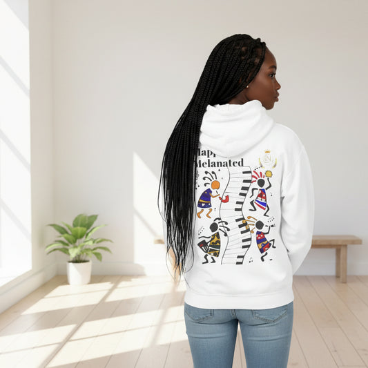 Handcrafted Afro Music Graphic Hoodie - Unisex Lightweight Hooded Sweatshirt, Hipster Hoodie