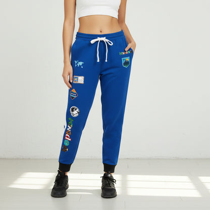 Graphic Travel-Inspired Athletic Unisex Joggers | Casual Fitness Pants