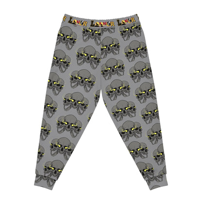 Unisex Skull Print Athletic Joggers, Trendy Loungewear, Casual Fitness Pants