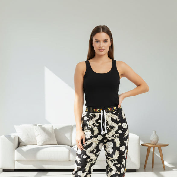 Dragon Print Athletic Joggers for Comfort & Style, Casual Wear, Workouts