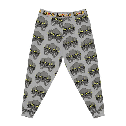 Unisex Skull Print Athletic Joggers, Trendy Loungewear, Casual Fitness Pants