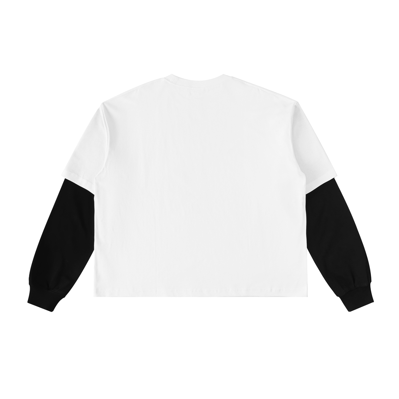 Graphic Alien Art Unisex Layered Contrast Sleeve Cotton T-Shirt