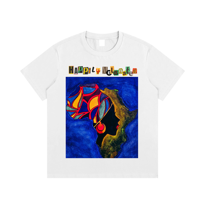 African Continental Graphic Unisex Essential Cotton T-Shirt