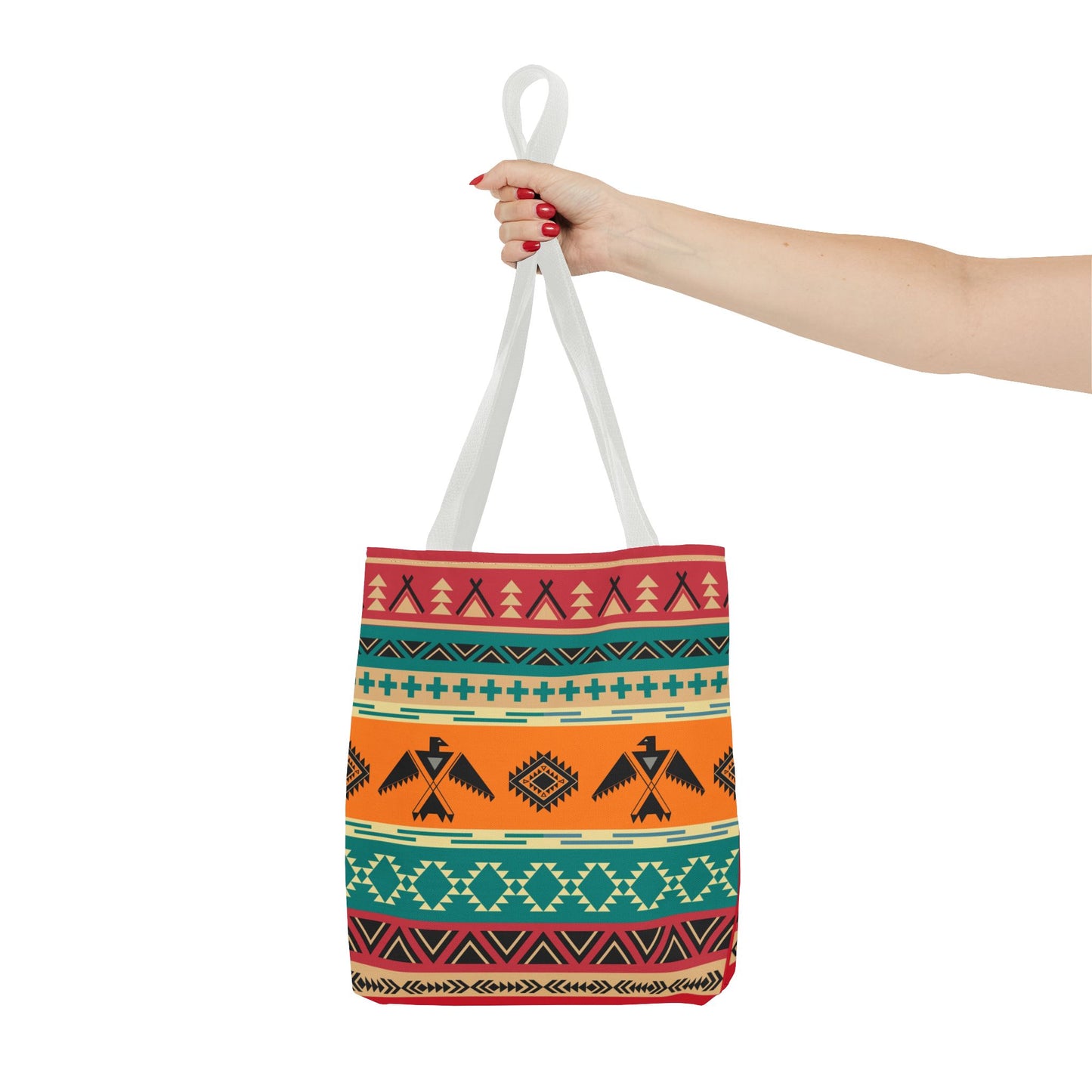Southwestern Pattern Tote Bag - Native-Inspired Aztec Eagle Print