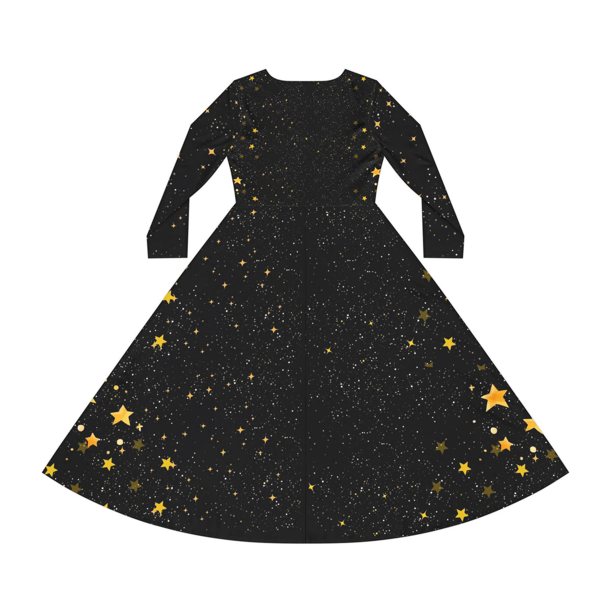 Celestial Floral Long Sleeve Dance Dress - Perfect for Parties, Events, Spring Celebrations Printify