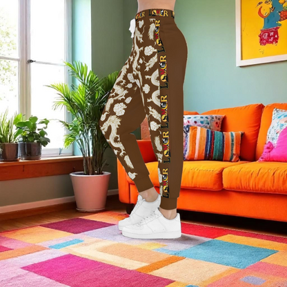 Dragon Print Athletic Joggers for Comfort & Style, Casual Wear, Workouts, Unisex Lounge Pants
