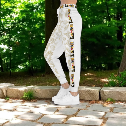 Cozy Dragon Print Athletic Joggers for Comfort & Style, Casual Wear, Unisex Pants