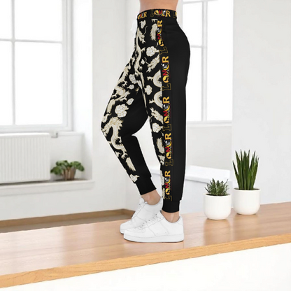 Dragon Print Athletic Joggers for Comfort & Style, Casual Wear, Workouts