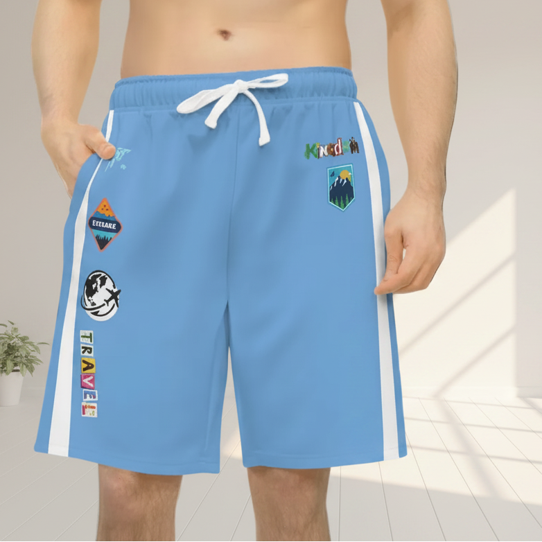 Adventure-Inspired Athletic Shorts, Casual Gym Wear, Perfect for Summer Activities Printify
