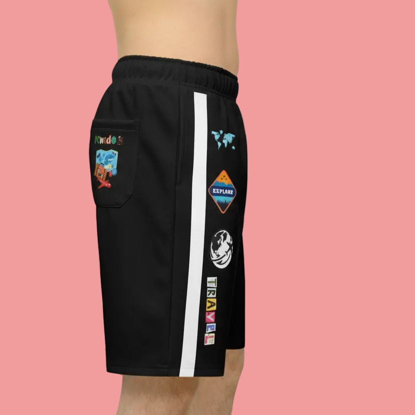 Unisex Adventure-Inspired Athletic Shorts, Casual Gym Wear, Perfect for Summer Activities Printify