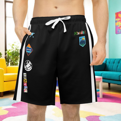 Unisex Adventure-Inspired Athletic Shorts, Casual Gym Wear, Perfect for Summer Activities