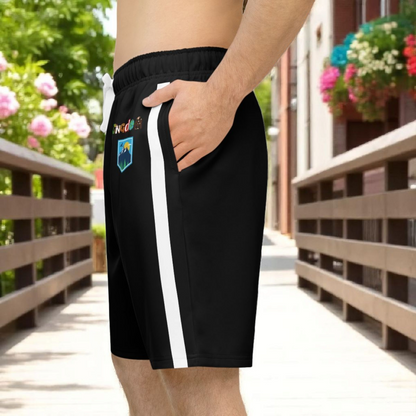 Unisex Adventure-Inspired Athletic Shorts, Casual Gym Wear, Perfect for Summer Activities