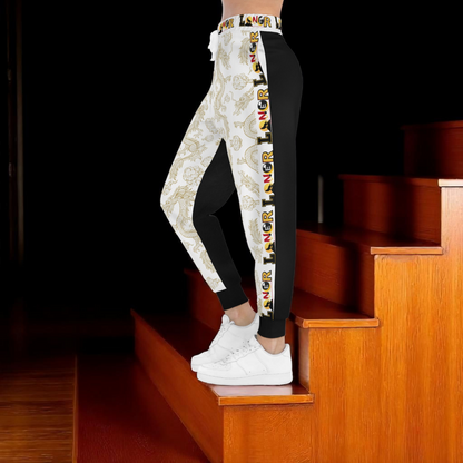 Multi- Colored Dragon Print Athletic Joggers for Comfort & Style, Unisex Casual Wear