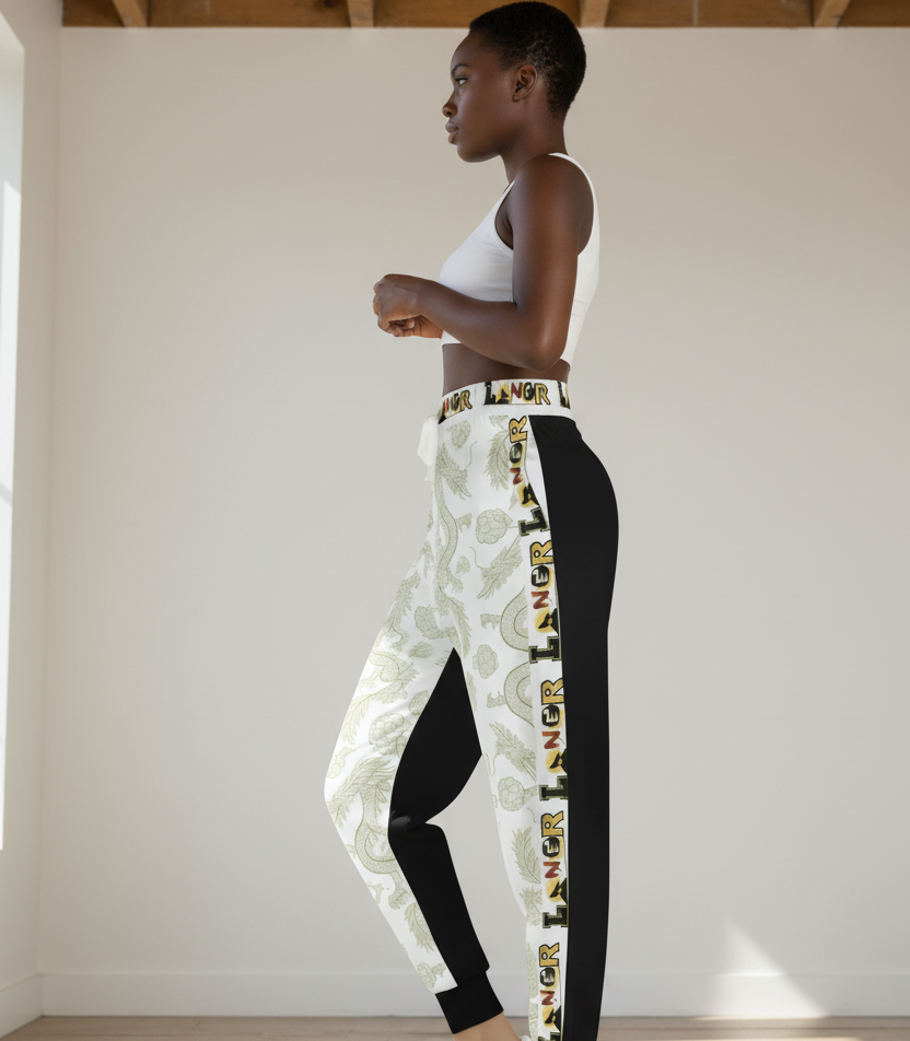 Multi- Colored Dragon Print Athletic Joggers for Comfort & Style, Unisex Casual Wear Printify